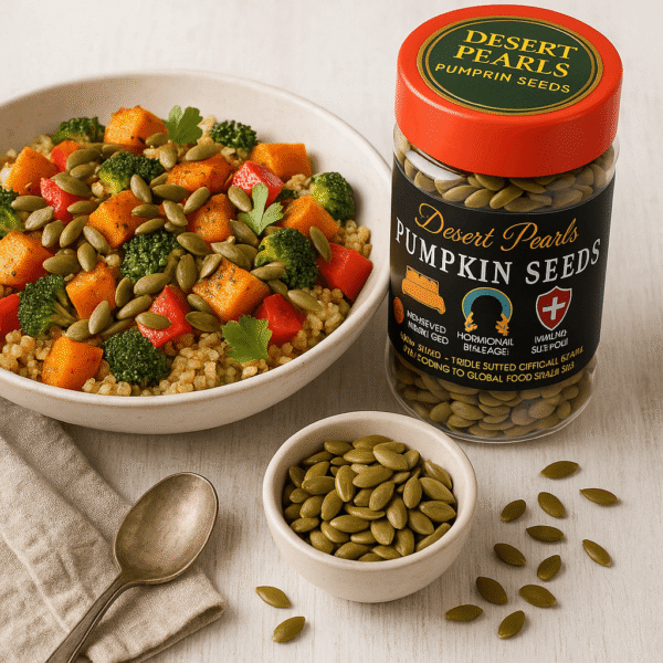pumpkin seeds 180g – desert pearls premium | protein & magnesium superfood